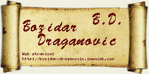 Božidar Draganović vizit kartica